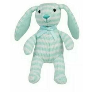 FAO Schwarz Plush Easter Bunny Rabbit Stuffie Stuffed Animal Plushie Toy 4"